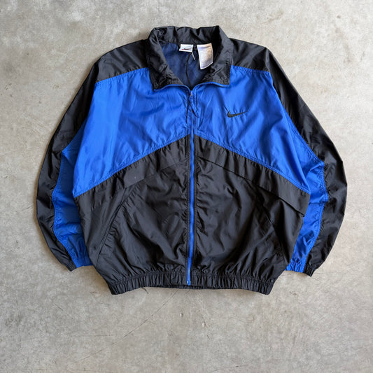 Vintage Nike Black & Blue Color Block Windbreaker