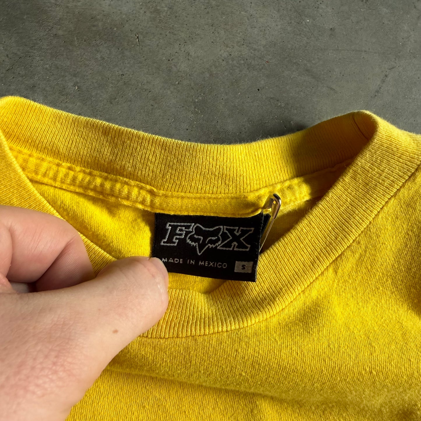 Y2K Fox Racing Shoulder Logo Tee