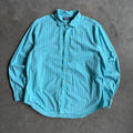 Polo Ralph Lauren Teal & White Stripe Button Up Shirt