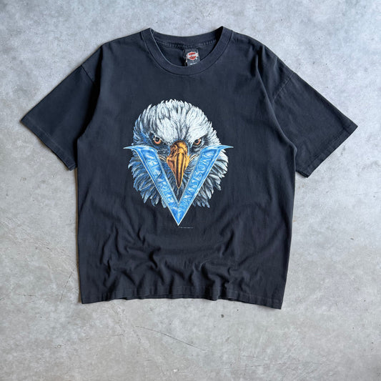 Vintage Harley Davidson V-Twin Spell-Out Eagle Beartooth Tee