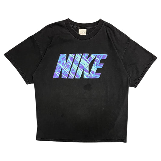 Y2K Nike Purple Line Spell Out Tee