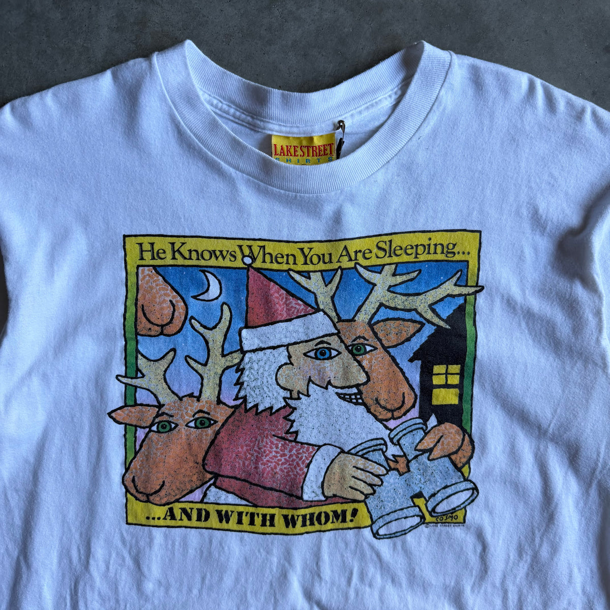 Vintage Santa Clause Creep Art Tee