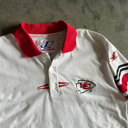 Vintage Logo Athletic Kansas City Chiefs Diamond Polo Shirt