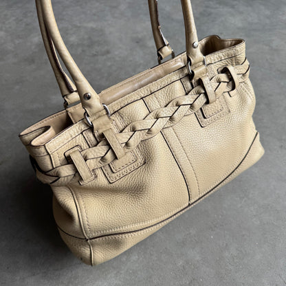 Coach Y2K Hamptons Beige Shoulder Bag