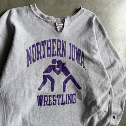 Vintage Champion Reverse Weave Northern Iowa Wrestling Sweatshirt