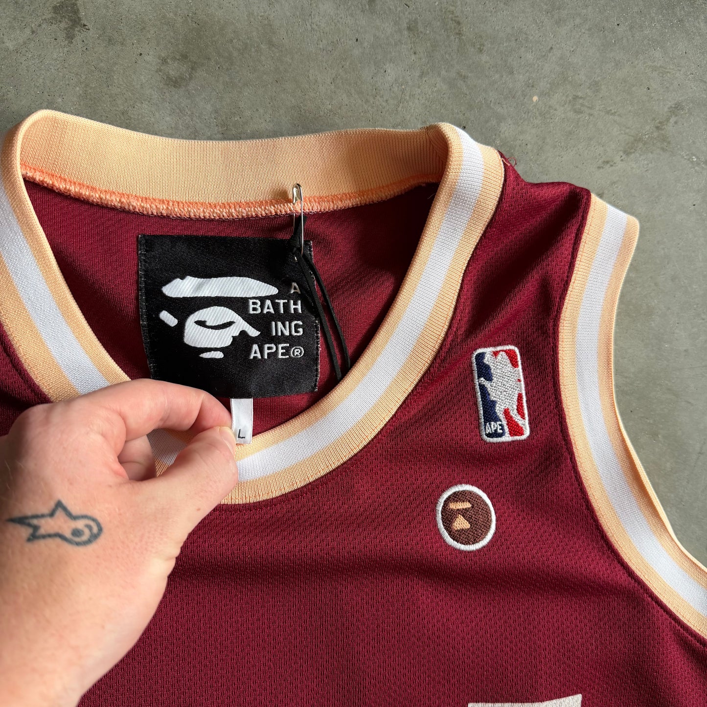 Bape Soldier #02 Maroon Basketball Jersey