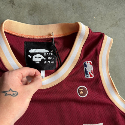 Bape Soldier #02 Maroon Basketball Jersey