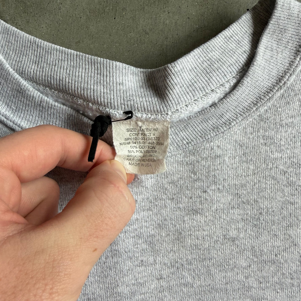 Vintage US Army Spellout Heather Grey Crewneck
