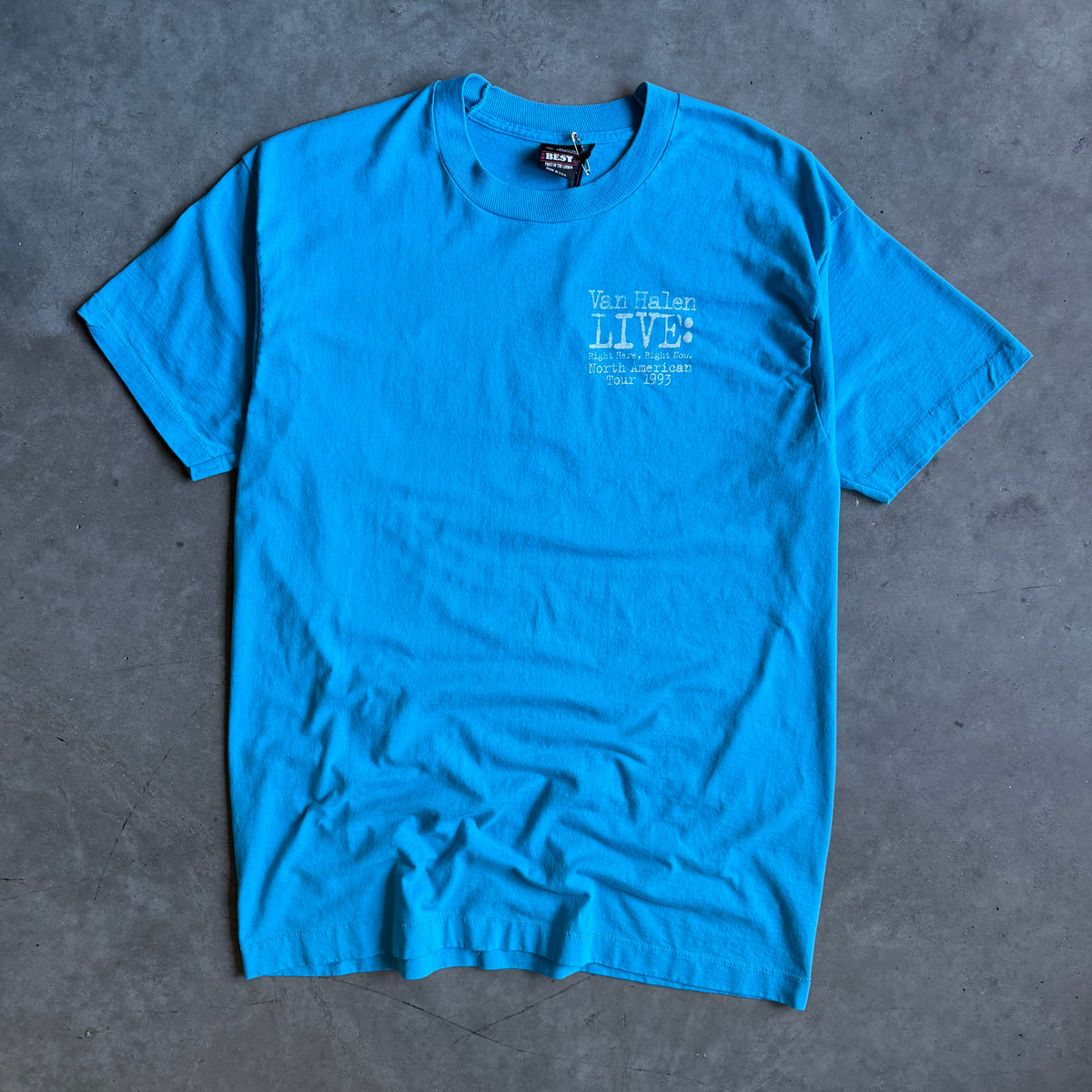Vintage Van Halen Live : Right here Right Now 1993 Tour T Shirt