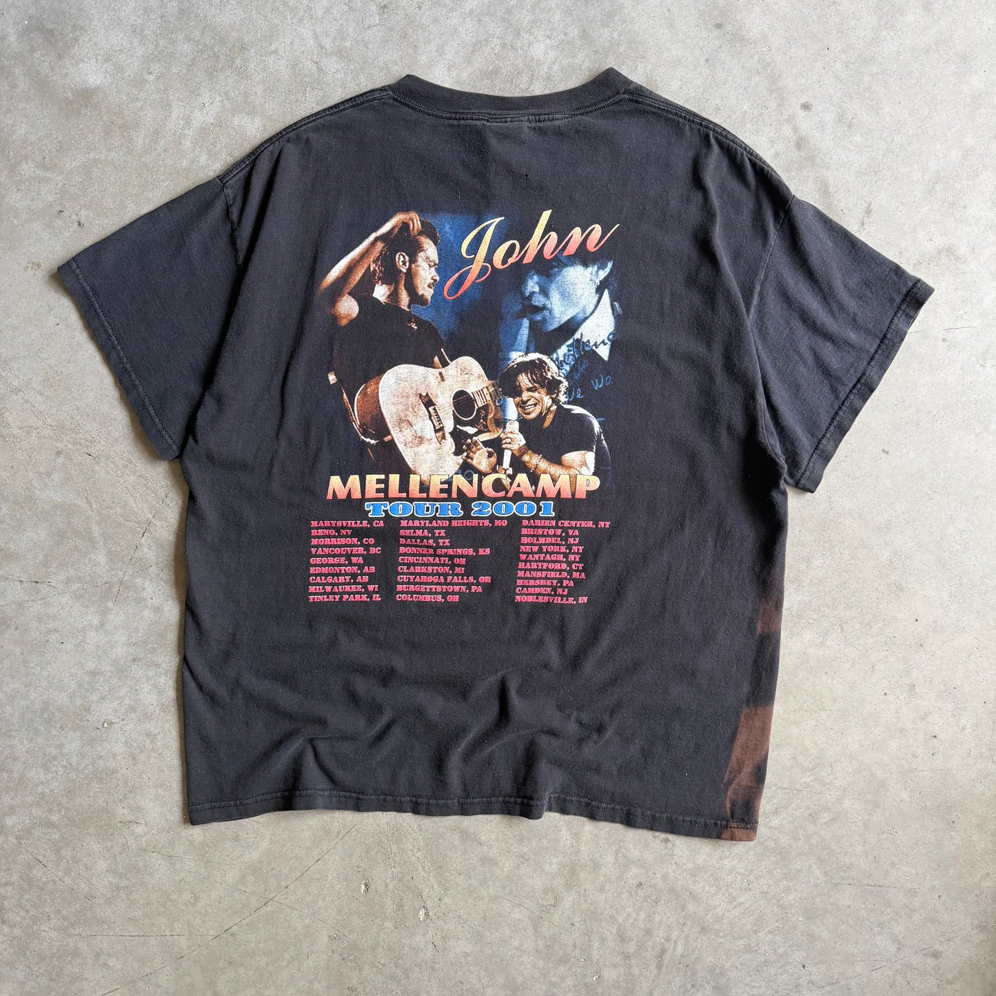 Y2K John Mellencamp Bootleg ‘Rap Tee’ 2001 Tour T Shirt