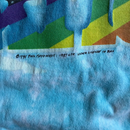Vintage ‘94 Pink Floyd Dark Side Tie Dye T Shirt