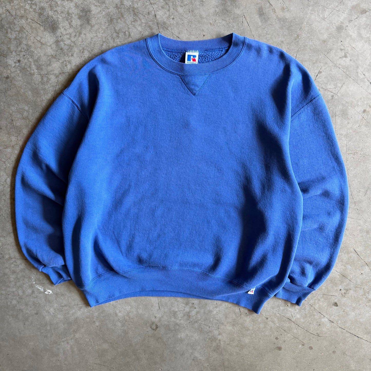 Vintage Russell Athletic Blue Blank Sweatshirt