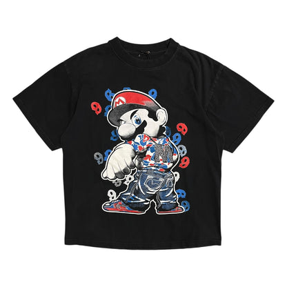 Y2K Mario Bape Evisu Tee