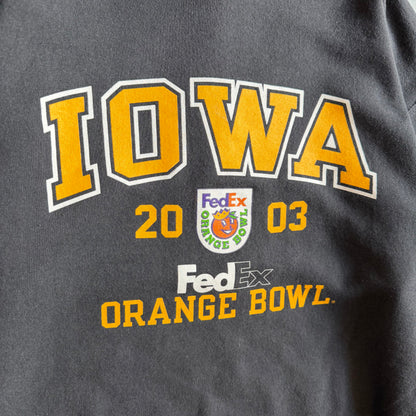 Vintage Champion University Of Iowa ‘3 Orange Bowl Sweatshirt