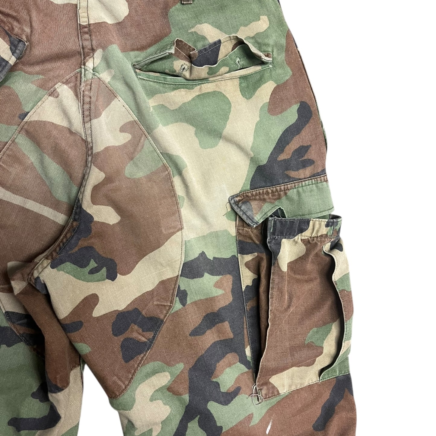 Vintage Woodland Camo Surplus Cargo Pants