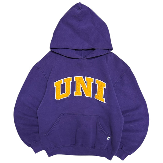 Y2K UNI Panthers Russell Purple Big Letters Hoodie