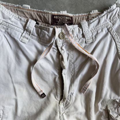 Y2K Abercrombie & Fitch Dragon Pocket Tan Cargo Shorts