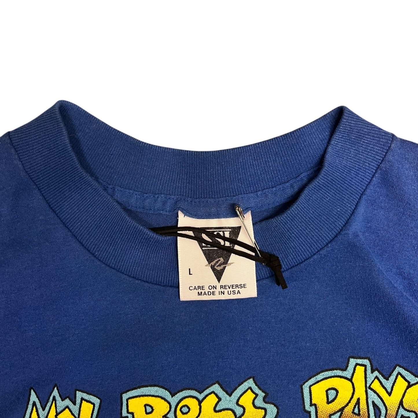 Vintage SSI "My Boss Pays Me Weekly Very Weakly" Tee