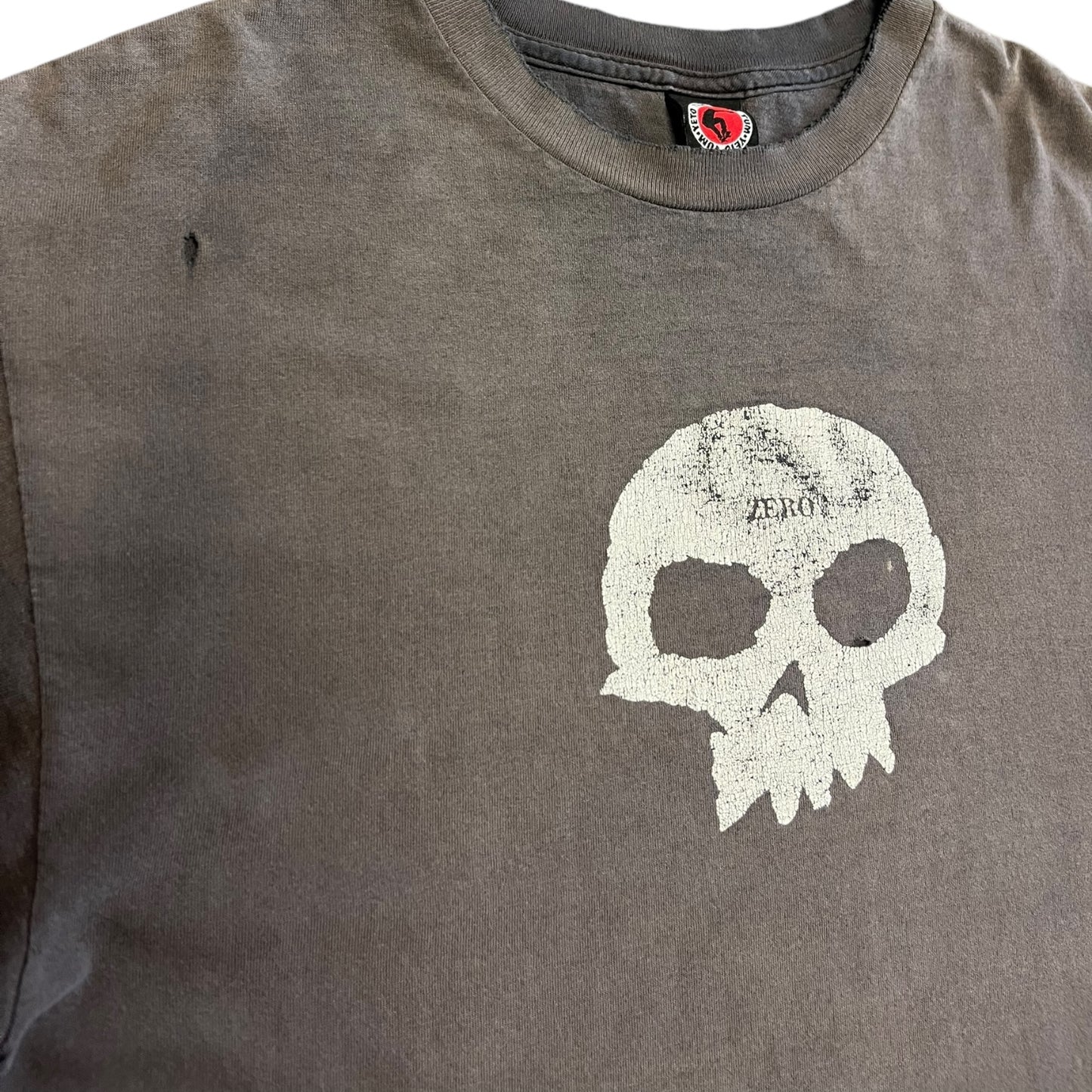 Vintage Zero Skateboards Skull Fader T Shirt