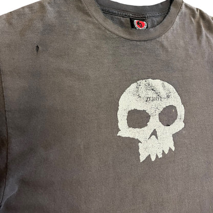 Vintage Zero Skateboards Skull Fader T Shirt