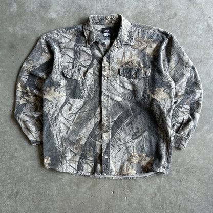 Vintage Codet Faded Woodland Camo Button Up Jacket