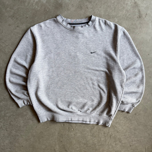 Y2K Nike Small Swoosh Gray Sweatshirt