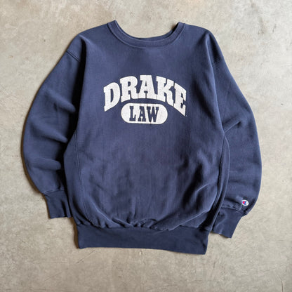 Vintage Champion Reverse Weave Drake Law Spell-Out Sweatshirt