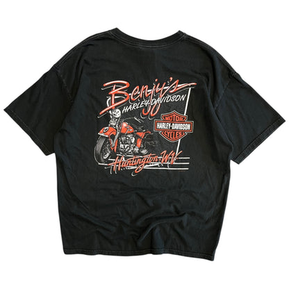 Y2K Harley Davidson Red Hair Motorcycle Women Tee