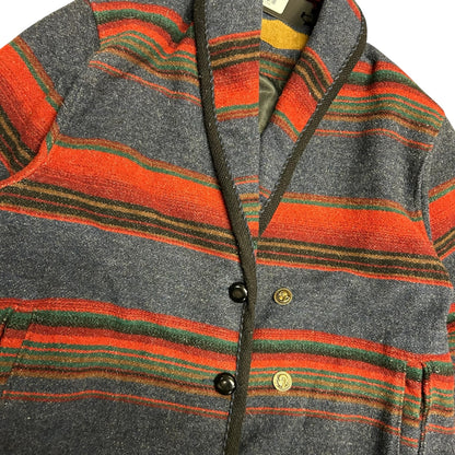 Vintage Woolrich Striped Button Up Coat