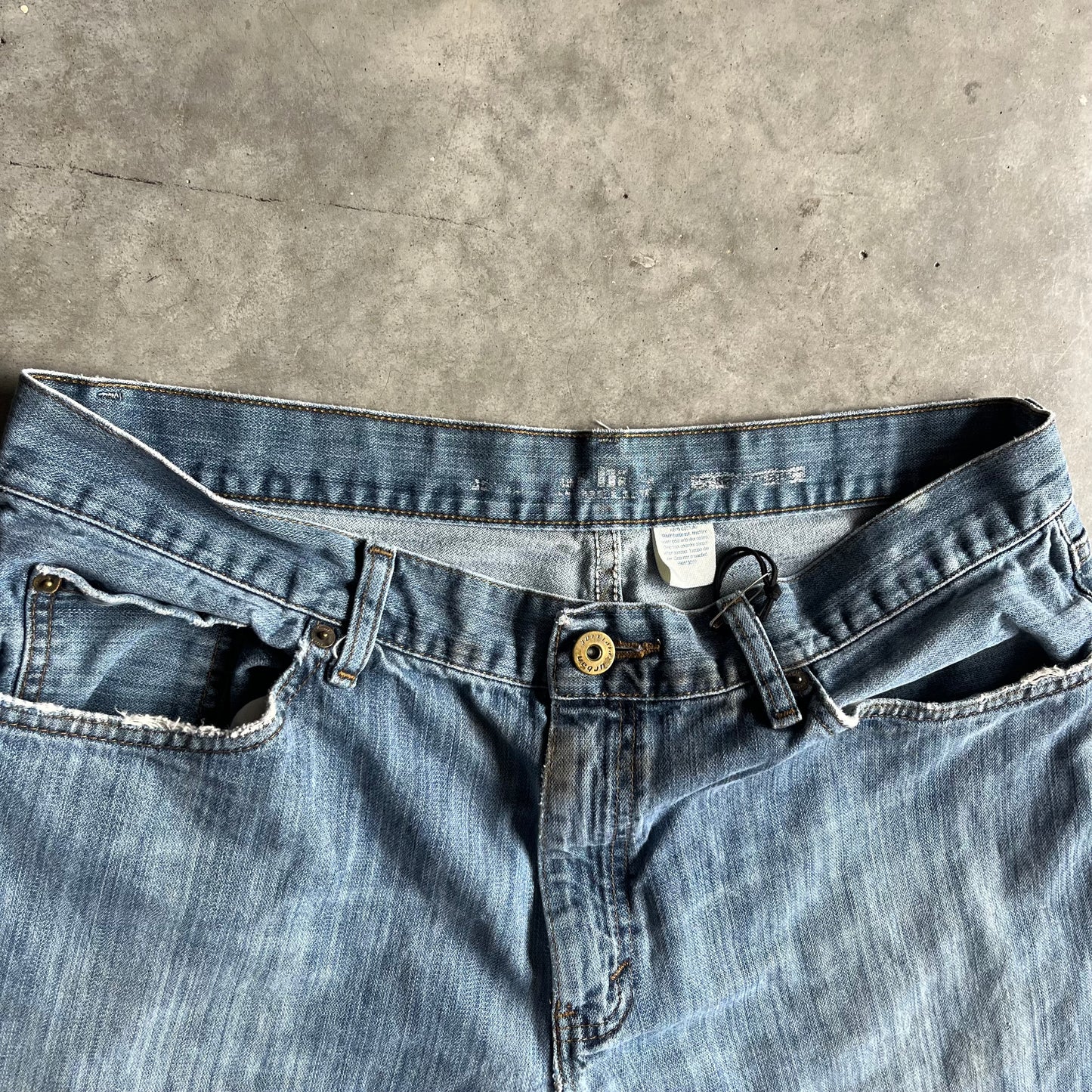 Y2K Urban Pipeline Relaxed Slub Jeans