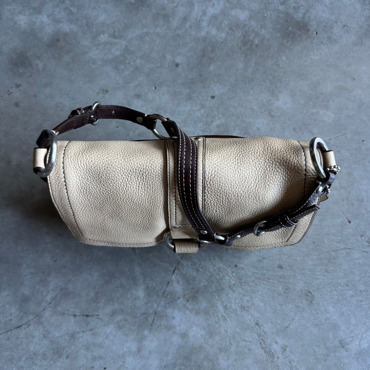 Y2K Coach Chelsea Field Bag Ivory
