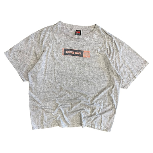 Y2K Nike Chicago Bears Mini Swoosh Grey Tee