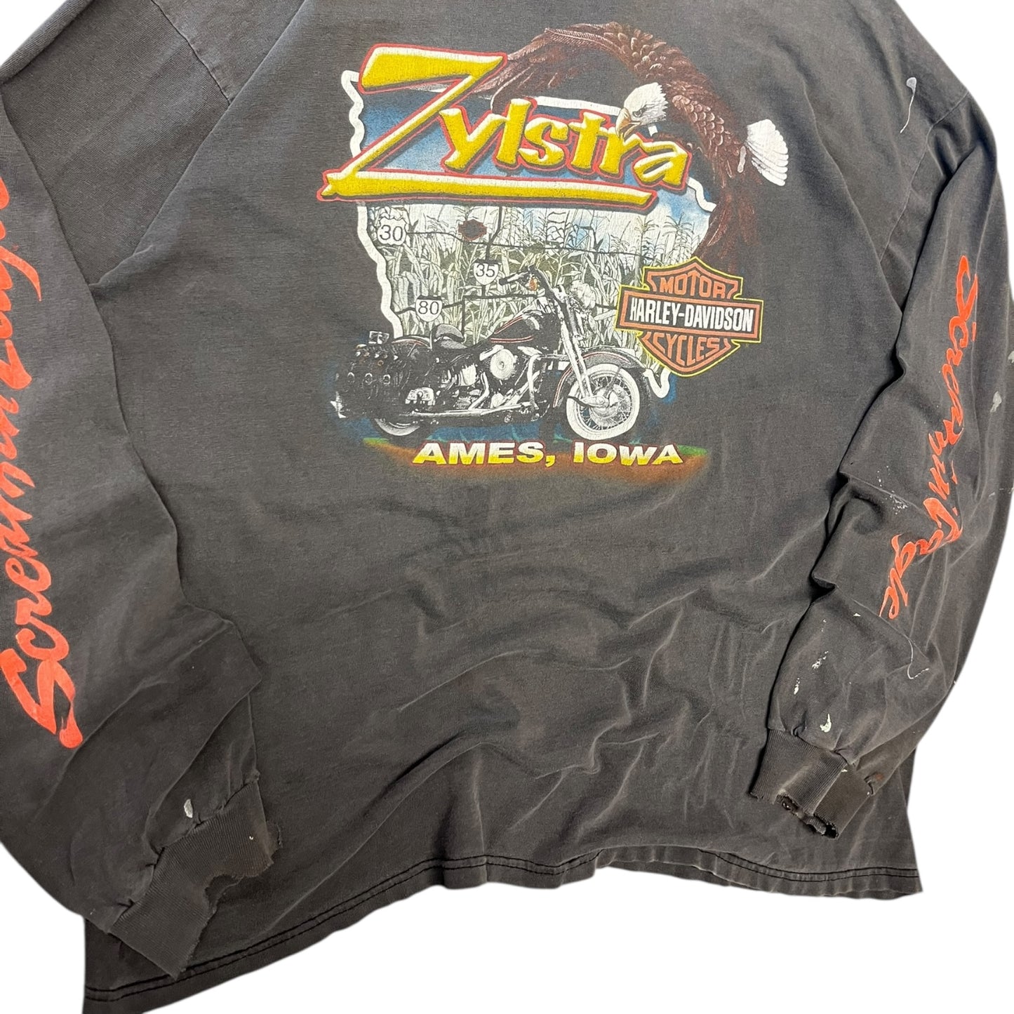 Vintage Harley Davidson Screaming Eagle Long Sleeve Tee