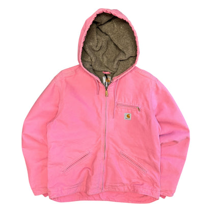 Woman’s Carhartt ‘WJ141 PKR’ Pink Hooded Detroit Jacket