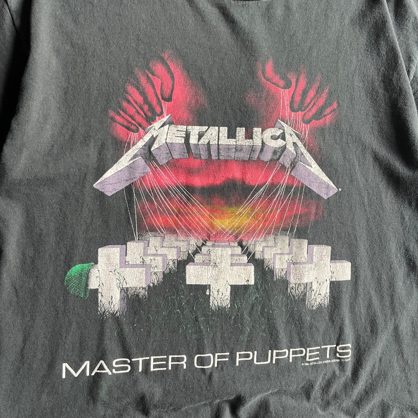 Vintage Metallica Master of Puppets Cemetery Tee