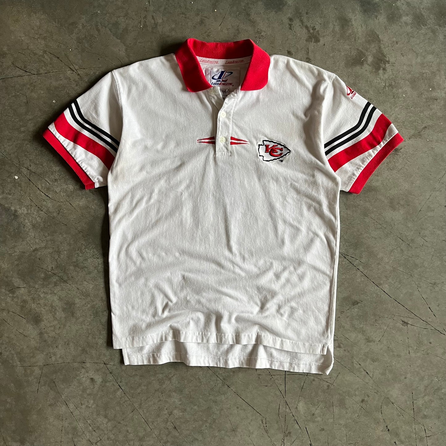 Vintage Logo Athletic Kansas City Chiefs Diamond Polo Shirt