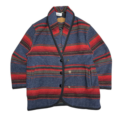 Vintage Woolrich Striped Button Up Coat