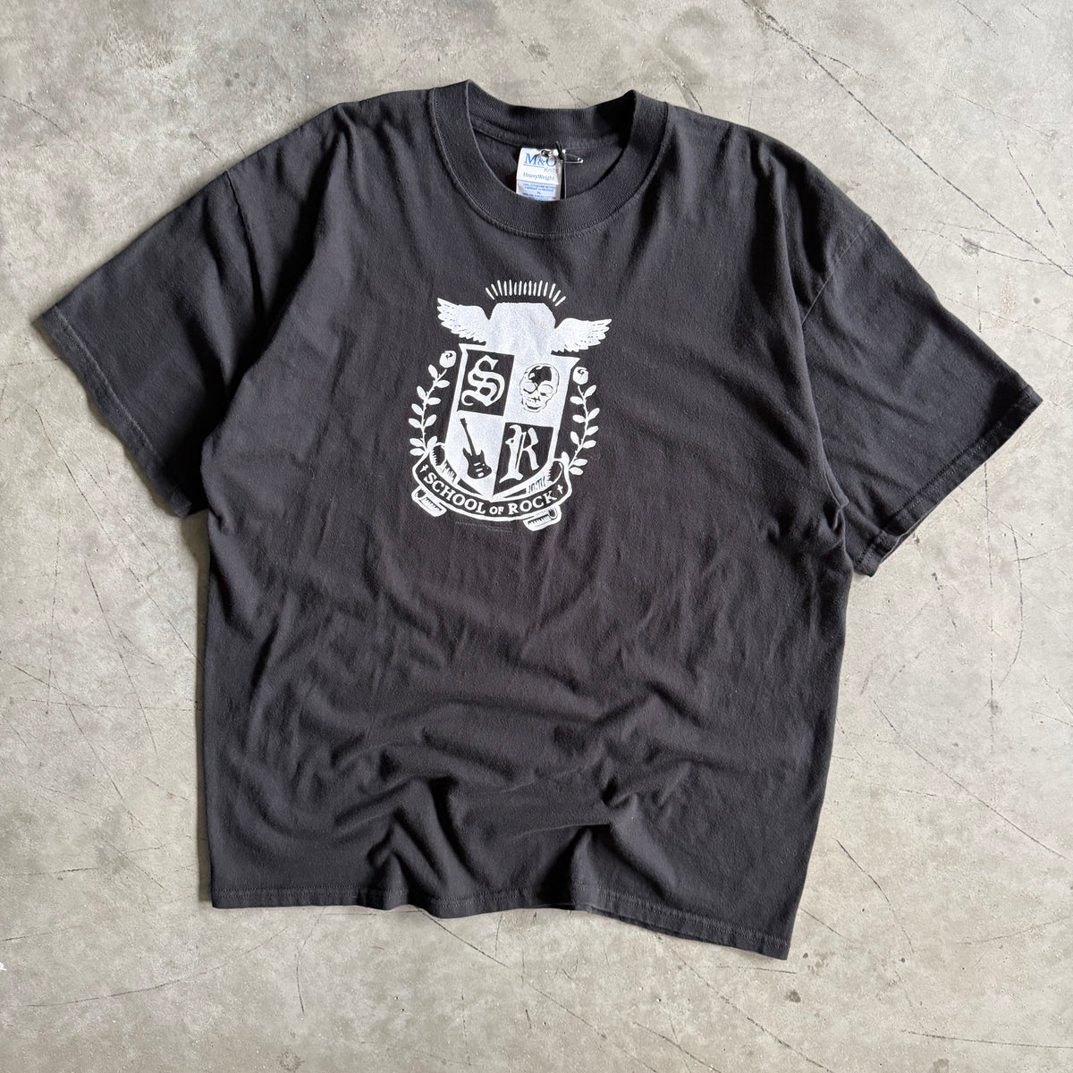 Y2K School Of Rock Black Graphic T Shirt