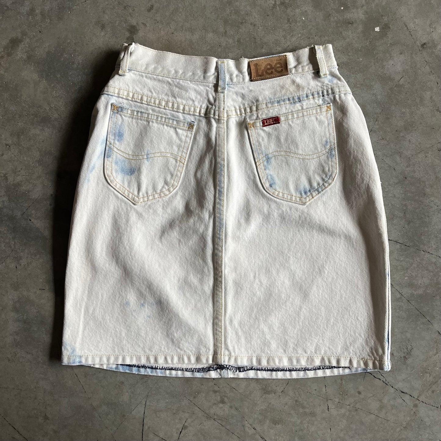 Women’s Vintage Lee White Denim Skirt