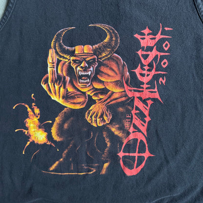 Vintage 2001 The Ozzfest Devil w/ Middle Finger Tank Top