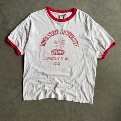 Y2K Iowa State Cyclones Houston Bowl 2005 Ringer T Shirt