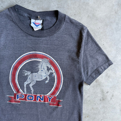 Vintage Pony (Product Of New York) Centered Logo Tee