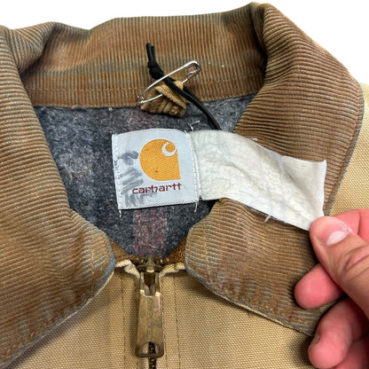 Carhartt ‘J97 BRN’ Distressed Brown Detroit Jacket