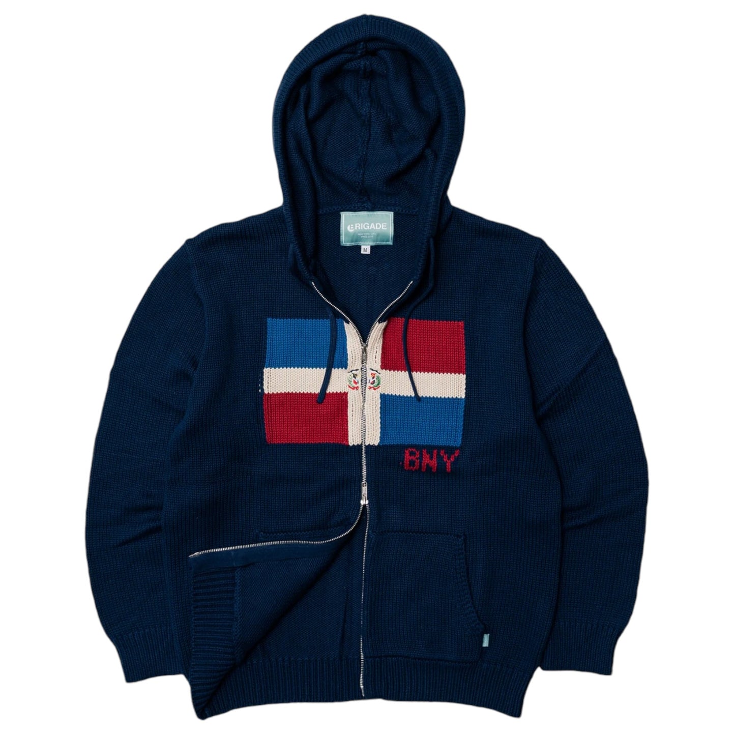 Brigade - La Madre Zip Knit Hoodie (Navy)