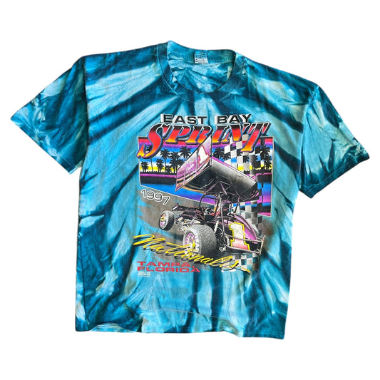 Vintage 1997 East Bay Sprint Nationals Tampa FL Tie Dye