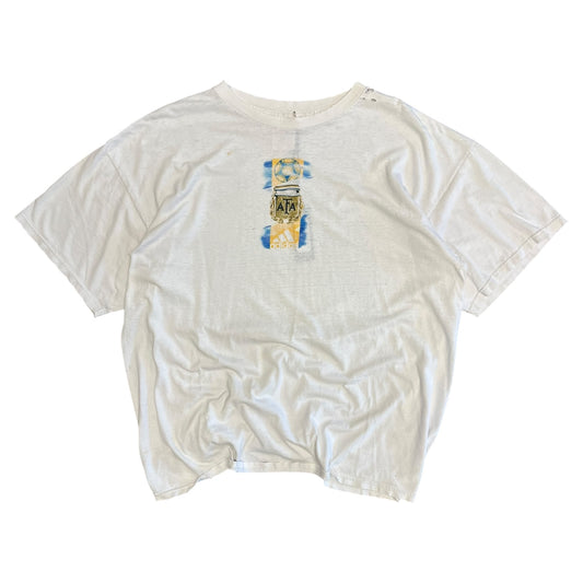 Y2K AFA Adidas Distressed Tee