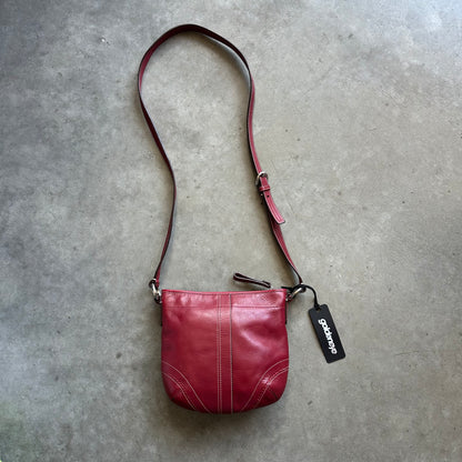 Coach Red Leather Crossbody