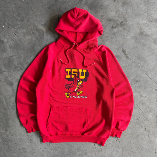 Vintage Iowa State Cyclones Raglan Cut Cy w/ Timbs Red Hoodie