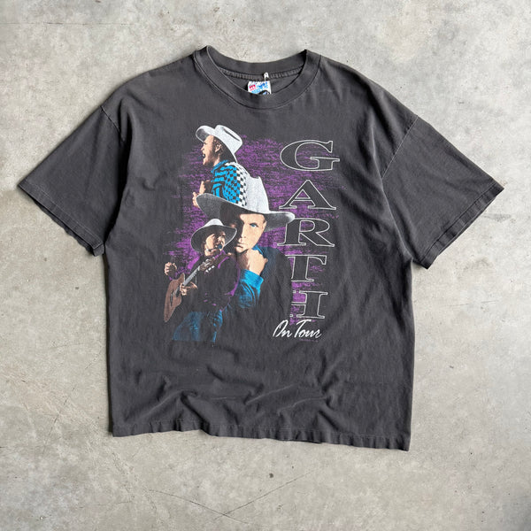 Vintage Garth Brooks On Tour 1992 Fader Country Music T Shirt