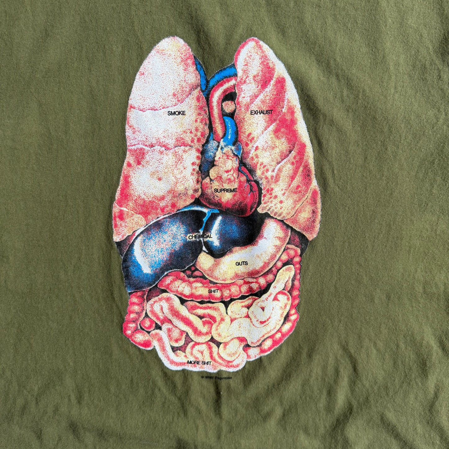 Supreme FW18 “Guts” Army Green Tee